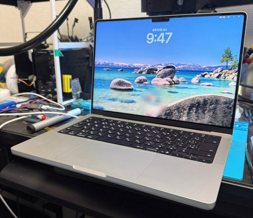 MacBook Pro A3434 修理完了・起動確認