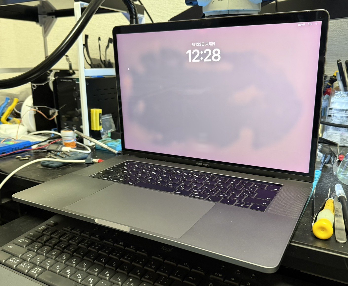 修理完了・起動確認(MacBook Pro A1990)